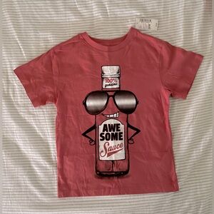 The Children’s Place boy’s graphic tee - 100% genuine Awesome Sauce - NWT XS 4